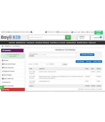 Dealer Current Balance Module (Wallet)