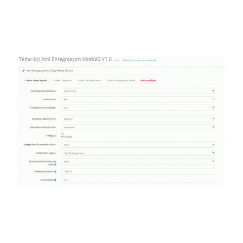 Supplier XML Module Supplier XML Module