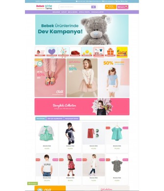 E-Commerce Market 3.x Baby Clothing Theme