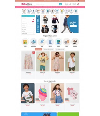 E-Commerce Market 3.x Baby Store Theme